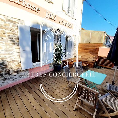 Petit Moulin-T3 Giens-Clim-Parking Appartement Hyères Buitenkant foto